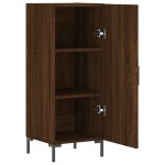 vidaXL Servantă, stejar maro, 34,5x34x90 cm, lemn compozit