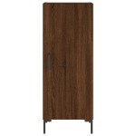 vidaXL Servantă, stejar maro, 34,5x34x90 cm, lemn compozit