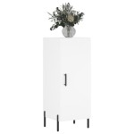 vidaXL Servantă, alb, 34,5x34x90 cm, lemn compozit vidaXL Servantă, alb, 34,5x34x90 cm, lemn compozit