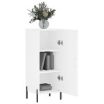 vidaXL Servantă, alb, 34,5x34x90 cm, lemn compozit vidaXL Servantă, alb, 34,5x34x90 cm, lemn compozit