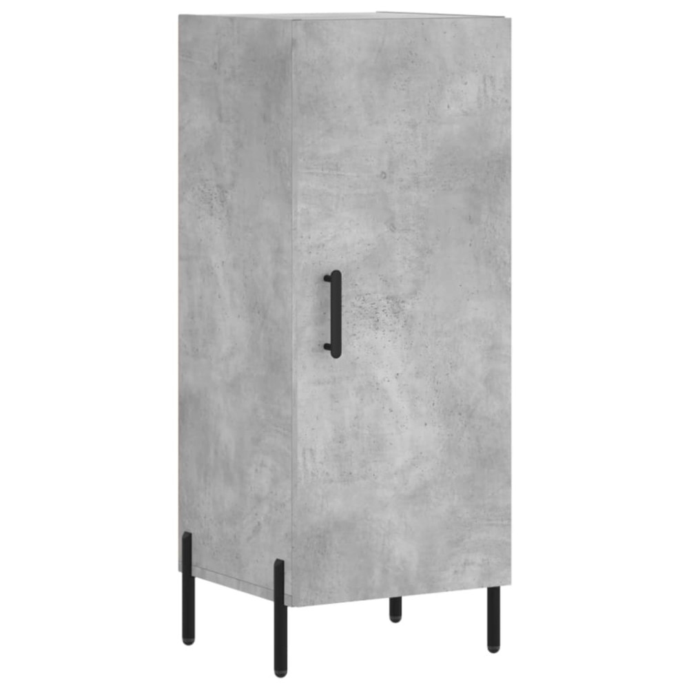 vidaXL Servantă, gri beton, 34,5x34x90 cm, lemn compozit