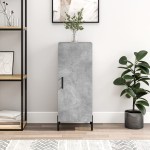 vidaXL Servantă, gri beton, 34,5x34x90 cm, lemn compozit vidaXL Servantă, gri beton, 34,5x34x90 cm, lemn compozit