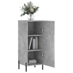 vidaXL Servantă, gri beton, 34,5x34x90 cm, lemn compozit vidaXL Servantă, gri beton, 34,5x34x90 cm, lemn compozit