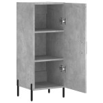 vidaXL Servantă, gri beton, 34,5x34x90 cm, lemn compozit vidaXL Servantă, gri beton, 34,5x34x90 cm, lemn compozit