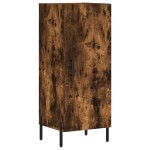 vidaXL Servantă, stejar fumuriu, 34,5x34x90 cm, lemn compozit vidaXL Servantă, stejar fumuriu, 34,5x34x90 cm, lemn compozit