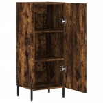 vidaXL Servantă, stejar fumuriu, 34,5x34x90 cm, lemn compozit vidaXL Servantă, stejar fumuriu, 34,5x34x90 cm, lemn compozit