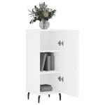 vidaXL Servantă, alb, 34,5x34x90 cm, lemn compozit vidaXL Servantă, alb, 34,5x34x90 cm, lemn compozit