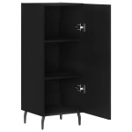 vidaXL Servantă, negru, 34,5x34x90 cm, lemn compozit vidaXL Servantă, negru, 34,5x34x90 cm, lemn compozit