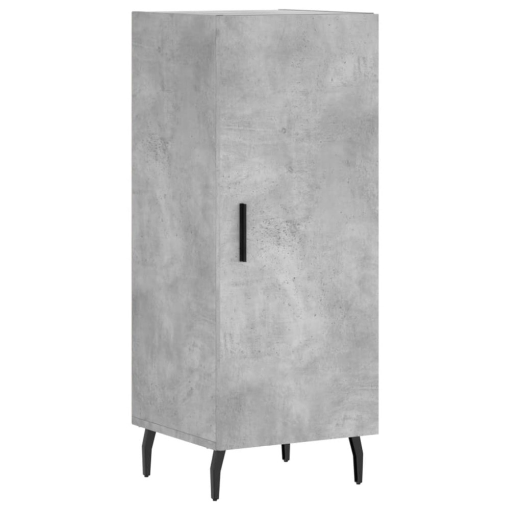 vidaXL Servantă, gri beton, 34,5x34x90 cm, lemn compozit