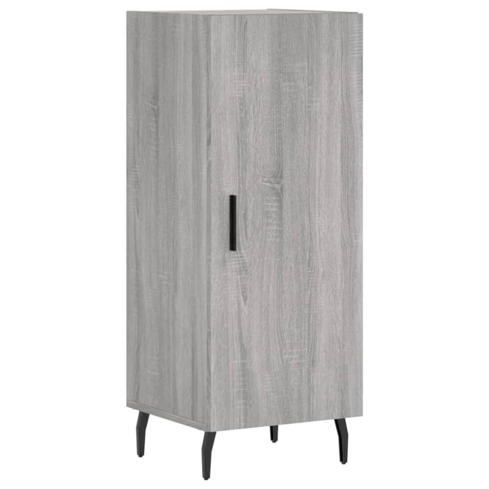 vidaXL Servantă, gri sonoma, 34,5x34x90 cm, lemn compozit