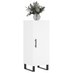 vidaXL Servantă, alb, 34,5x34x90 cm, lemn compozit vidaXL Servantă, alb, 34,5x34x90 cm, lemn compozit