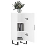 vidaXL Servantă, alb, 34,5x34x90 cm, lemn compozit vidaXL Servantă, alb, 34,5x34x90 cm, lemn compozit