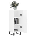 vidaXL Servantă, alb extralucios, 34,5x34x90 cm, lemn compozit vidaXL Servantă, alb extralucios, 34,5x34x90 cm, lemn compozit