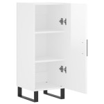 vidaXL Servantă, alb extralucios, 34,5x34x90 cm, lemn compozit vidaXL Servantă, alb extralucios, 34,5x34x90 cm, lemn compozit