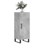 vidaXL Servantă, gri beton, 34,5x34x90 cm, lemn compozit