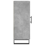 vidaXL Servantă, gri beton, 34,5x34x90 cm, lemn compozit