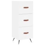 vidaXL Servantă, alb, 34,5x34x90 cm, lemn compozit vidaXL Servantă, alb, 34,5x34x90 cm, lemn compozit