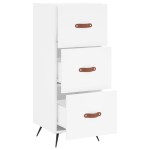 vidaXL Servantă, alb, 34,5x34x90 cm, lemn compozit vidaXL Servantă, alb, 34,5x34x90 cm, lemn compozit
