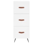 vidaXL Servantă, alb, 34,5x34x90 cm, lemn compozit vidaXL Servantă, alb, 34,5x34x90 cm, lemn compozit