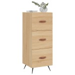 vidaXL Servantă, stejar sonoma, 34,5x34x90 cm, lemn compozit vidaXL Servantă, stejar sonoma, 34,5x34x90 cm, lemn compozit
