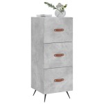 vidaXL Servantă, gri beton, 34,5x34x90 cm, lemn compozit vidaXL Servantă, gri beton, 34,5x34x90 cm, lemn compozit