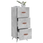 vidaXL Servantă, gri beton, 34,5x34x90 cm, lemn compozit vidaXL Servantă, gri beton, 34,5x34x90 cm, lemn compozit