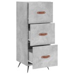vidaXL Servantă, gri beton, 34,5x34x90 cm, lemn compozit vidaXL Servantă, gri beton, 34,5x34x90 cm, lemn compozit