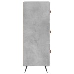 vidaXL Servantă, gri beton, 34,5x34x90 cm, lemn compozit vidaXL Servantă, gri beton, 34,5x34x90 cm, lemn compozit