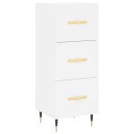 vidaXL Servantă, alb, 34,5x34x90 cm, lemn compozit vidaXL Servantă, alb, 34,5x34x90 cm, lemn compozit