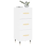 vidaXL Servantă, alb, 34,5x34x90 cm, lemn compozit vidaXL Servantă, alb, 34,5x34x90 cm, lemn compozit