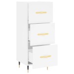 vidaXL Servantă, alb, 34,5x34x90 cm, lemn compozit vidaXL Servantă, alb, 34,5x34x90 cm, lemn compozit