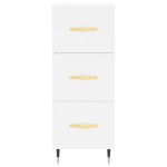 vidaXL Servantă, alb, 34,5x34x90 cm, lemn compozit vidaXL Servantă, alb, 34,5x34x90 cm, lemn compozit