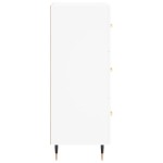 vidaXL Servantă, alb, 34,5x34x90 cm, lemn compozit vidaXL Servantă, alb, 34,5x34x90 cm, lemn compozit
