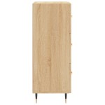 vidaXL Servantă, stejar sonoma, 34,5x34x90 cm, lemn compozit vidaXL Servantă, stejar sonoma, 34,5x34x90 cm, lemn compozit