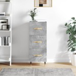 vidaXL Servantă, gri beton, 34,5x34x90 cm, lemn compozit vidaXL Servantă, gri beton, 34,5x34x90 cm, lemn compozit