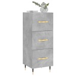 vidaXL Servantă, gri beton, 34,5x34x90 cm, lemn compozit vidaXL Servantă, gri beton, 34,5x34x90 cm, lemn compozit