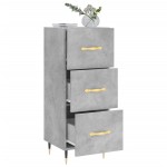 vidaXL Servantă, gri beton, 34,5x34x90 cm, lemn compozit vidaXL Servantă, gri beton, 34,5x34x90 cm, lemn compozit