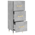 vidaXL Servantă, gri beton, 34,5x34x90 cm, lemn compozit vidaXL Servantă, gri beton, 34,5x34x90 cm, lemn compozit