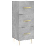 vidaXL Servantă, gri beton, 34,5x34x90 cm, lemn compozit vidaXL Servantă, gri beton, 34,5x34x90 cm, lemn compozit