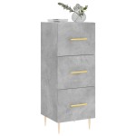 vidaXL Servantă, gri beton, 34,5x34x90 cm, lemn compozit vidaXL Servantă, gri beton, 34,5x34x90 cm, lemn compozit
