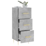 vidaXL Servantă, gri beton, 34,5x34x90 cm, lemn compozit vidaXL Servantă, gri beton, 34,5x34x90 cm, lemn compozit