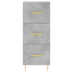 vidaXL Servantă, gri beton, 34,5x34x90 cm, lemn compozit vidaXL Servantă, gri beton, 34,5x34x90 cm, lemn compozit