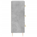 vidaXL Servantă, gri beton, 34,5x34x90 cm, lemn compozit vidaXL Servantă, gri beton, 34,5x34x90 cm, lemn compozit