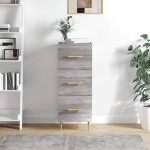 vidaXL Servantă, gri sonoma, 34,5x34x90 cm, lemn compozit vidaXL Servantă, gri sonoma, 34,5x34x90 cm, lemn compozit
