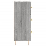 vidaXL Servantă, gri sonoma, 34,5x34x90 cm, lemn compozit vidaXL Servantă, gri sonoma, 34,5x34x90 cm, lemn compozit