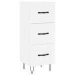 vidaXL Servantă, alb, 34,5x34x90 cm, lemn compozit vidaXL Servantă, alb, 34,5x34x90 cm, lemn compozit