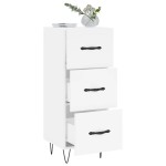 vidaXL Servantă, alb, 34,5x34x90 cm, lemn compozit vidaXL Servantă, alb, 34,5x34x90 cm, lemn compozit
