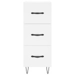 vidaXL Servantă, alb, 34,5x34x90 cm, lemn compozit vidaXL Servantă, alb, 34,5x34x90 cm, lemn compozit