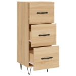 vidaXL Servantă, stejar sonoma, 34,5x34x90 cm, lemn compozit vidaXL Servantă, stejar sonoma, 34,5x34x90 cm, lemn compozit