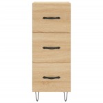 vidaXL Servantă, stejar sonoma, 34,5x34x90 cm, lemn compozit vidaXL Servantă, stejar sonoma, 34,5x34x90 cm, lemn compozit